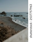 Cobble beach near Yaquina Head in Oregon