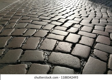 Cobbled Street Background Pavement Infinity 