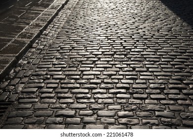 Cobbled Street Of Temple Bar, Dublin, Ireland