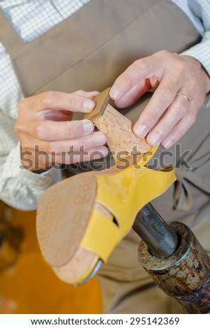 Similar – Alte Hände eines Töpfers, der eine Tonfigur formt.