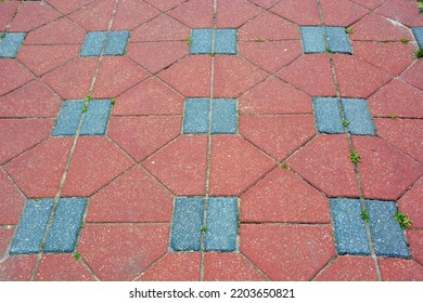 Cobblestone Pavement Arranged In Two Colors