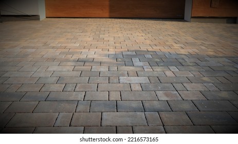 Cobblestone Pavement. Laying Paving Stones