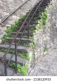 Cobblestone Stairs In Savannah, Georgia