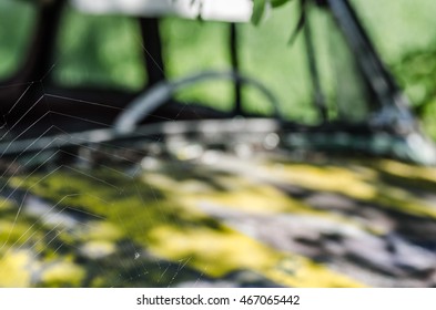 Cobweb In Old Car