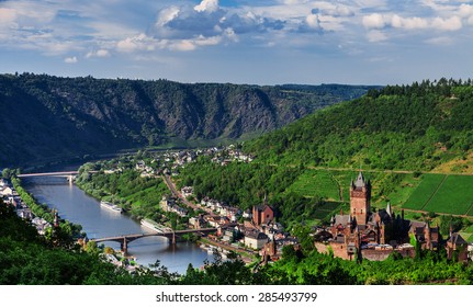 Cochem On The Moselle In Germany