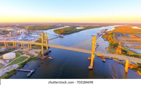 Cochrane Bridge Over Mobile River