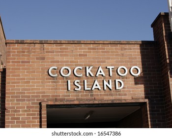 Cockatoo Island Sign