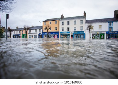 Cockermouth Town Centre Floods Because Of Storm Desmond In 2015 Lake District Cumbria