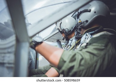 Cockpit Pilots Military 