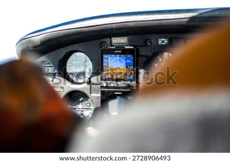 cockpit of plane remote control panel and switches