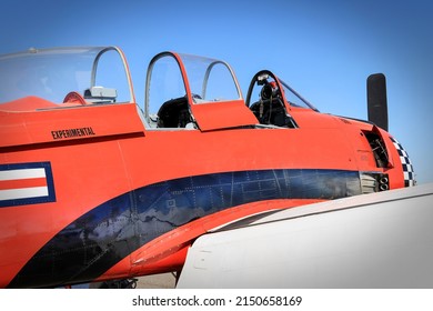 Cockpit Of A Vintage Experimental Aircraft.