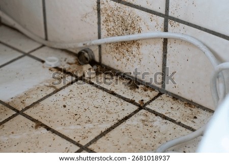 Cockroach mess left in counter 