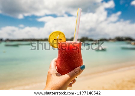 Cocktail at a beachbar in Grand Baie (Mauritius)