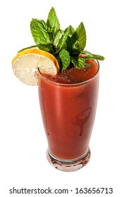 Cocktail Bloody Mary isolated
