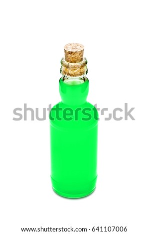 Cocktail bottle isolated on white background