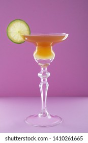 Cocktail Brown Derby On Violet Background