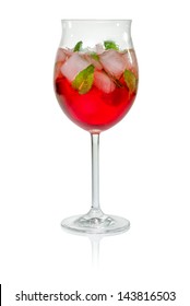 Cocktail With Campari And Mint