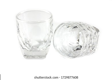 Cocktail Glass Collection - Small Shot. Isolated On White Background