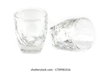 Cocktail Glass Collection - Small Shot. Isolated On White Background