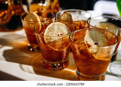 Cocktail Glass With Dried Orange
