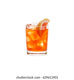 Cocktail Isolated On The White