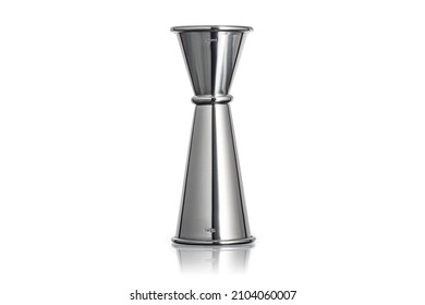 COCKTAIL JIGGER DUAL SPIRIT MEASURE CUP Cocktail Shot Measure Stainless Steel 25ml 50ml Measuring Cup for Bar Home Bartender Party Cocktails Wine Drink. Double Jigger Dual Spirit Clipping Path in JPEG