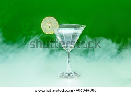 cocktail in martini glass