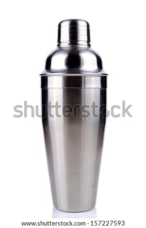Cocktail shaker. Isolated on white background 