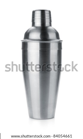 Cocktail shaker. Isolated on white background
