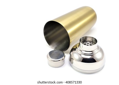 Cocktail Shaker Silver And Gold Color (Parts)