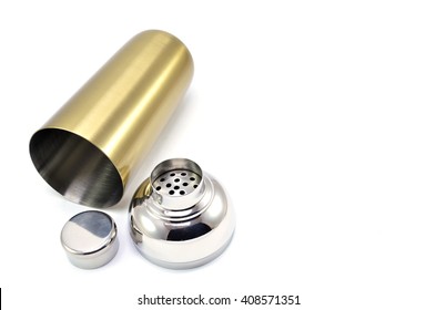 Cocktail Shaker Silver And Gold Color (Parts)