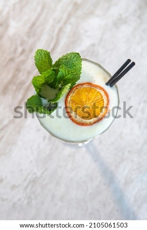 cocktails drinks on the white background