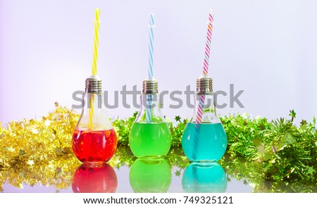 Cocktails for New Year celebration