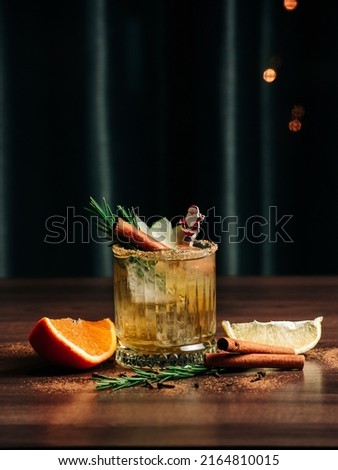 Cocktails on a wooden table