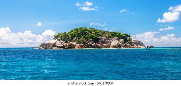 Coco Island Close To La Digue, Seychelles