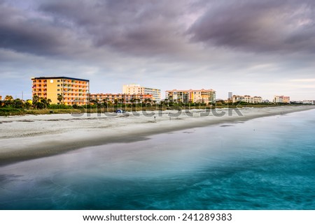 Cocoa Beach, Florida beachfront hotels and resorts.