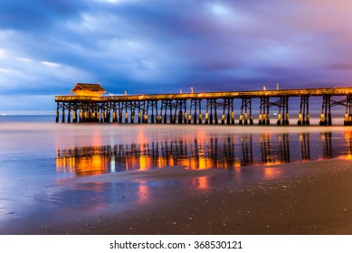 Cocoa Beach, Florida, USA At The Pier.