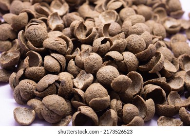 Cocoa Crunch Cereal Isolated On Violet Background