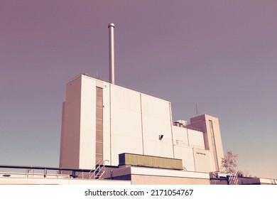 Cocoa Factory - Food Processing Plant In The Netherlands. Vintage Filtered Colors Style.