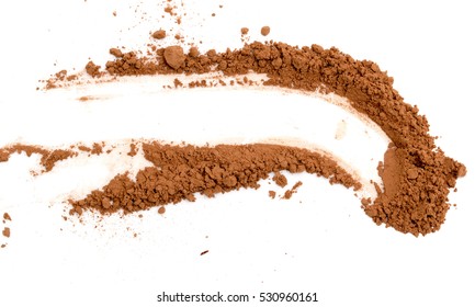 cocoa on white background