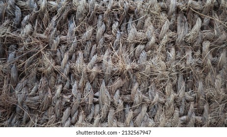 Coconut Coir Strands.  Coir Carpet Texture