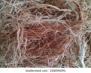 Coconut Coir Texture Taken From A High Angle