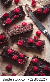 Coconut Cream Chocolate Raspberry Tart - Almond Butter