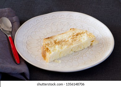 Coconut Flan On Plate