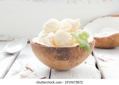 Coconut Ice Cream Vegan Dessert