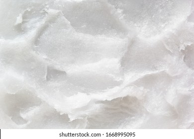 Coconut Oil Texture. Food Ingredient, Healthy Fat. White Coconut Butter Closeup Background