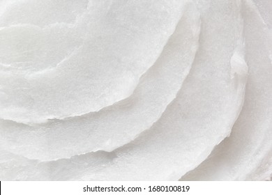 Coconut Oil Texture. White Butter Swirl Background. Food Cooking Ingredient, Healthy Fat, Natural Cosmetics. Coconut Product Closeup