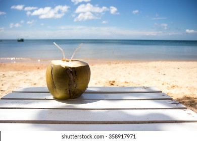 Coconut on the beach