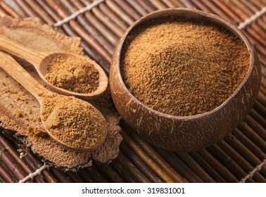 Coconut Palm Sugar In A Bowl