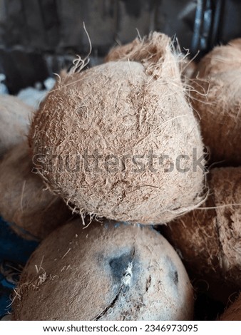 
Coconut shells are used as dregs